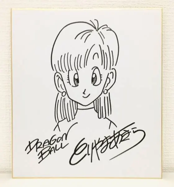 Educational counterfeit reference image (k256679550.1). — educational counterfeit (FAKE) shikishi reference associated with Akira Toriyama