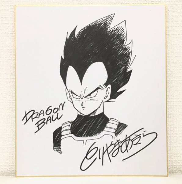 Educational counterfeit reference image (e227766704.1). — educational counterfeit (FAKE) shikishi reference associated with Akira Toriyama