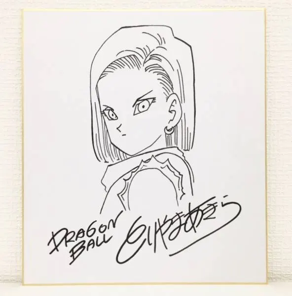 Educational counterfeit reference image (m204369179.1). — educational counterfeit (FAKE) shikishi reference associated with Akira Toriyama
