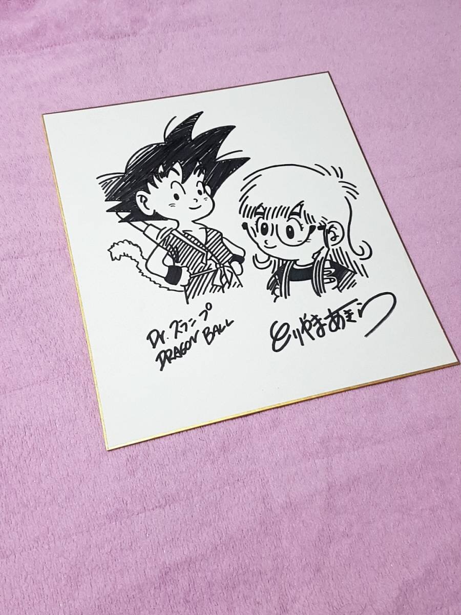 Educational counterfeit reference image (r213129139.1). — educational counterfeit (FAKE) shikishi reference associated with Akira Toriyama