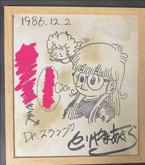 Educational counterfeit reference image (Screenshot 2024-05-14 182656). — educational counterfeit (FAKE) shikishi reference associated with Akira Toriyama