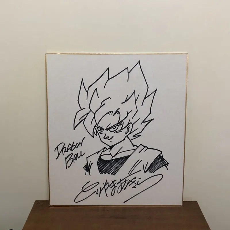 Educational counterfeit reference image (g336092972.1). — educational counterfeit (FAKE) shikishi reference associated with Akira Toriyama