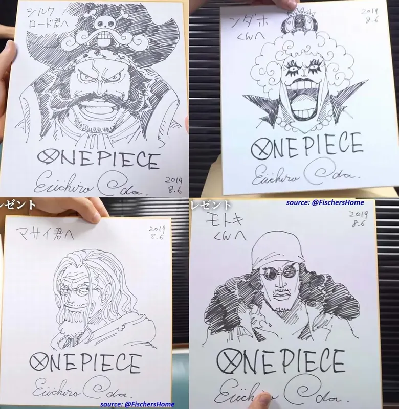 Educational authentic reference image (EDNg8edUcAUxV0F). — educational authentic (REAL) shikishi reference associated with Eiichiro ODA