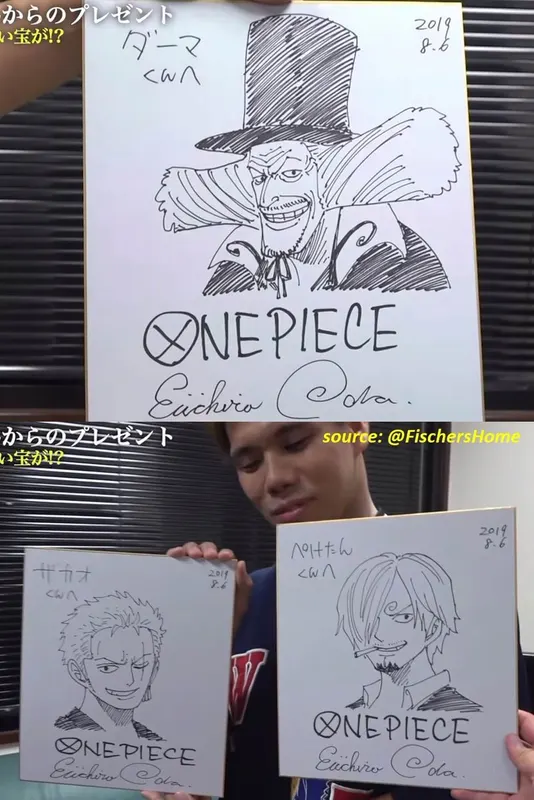 Educational authentic reference image (EDNg9qCUwAAEvQu). — educational authentic (REAL) shikishi reference associated with Eiichiro ODA
