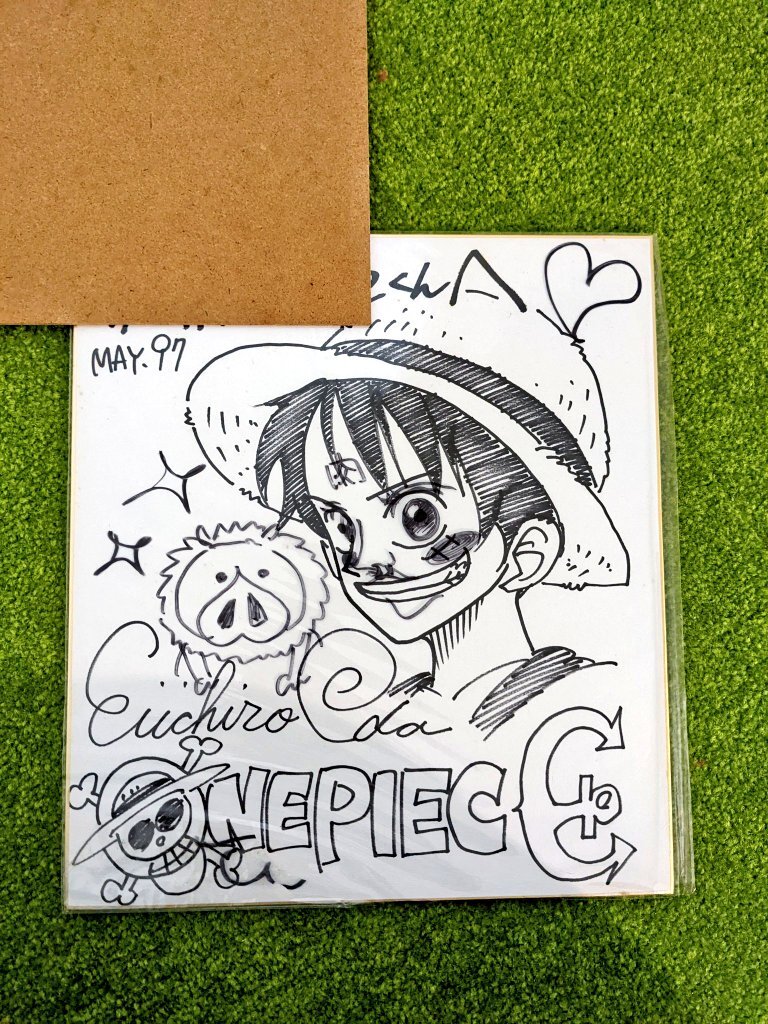 Educational authentic reference image (FGkq4W-WQAQdQbg). — educational authentic (REAL) shikishi reference associated with Eiichiro ODA