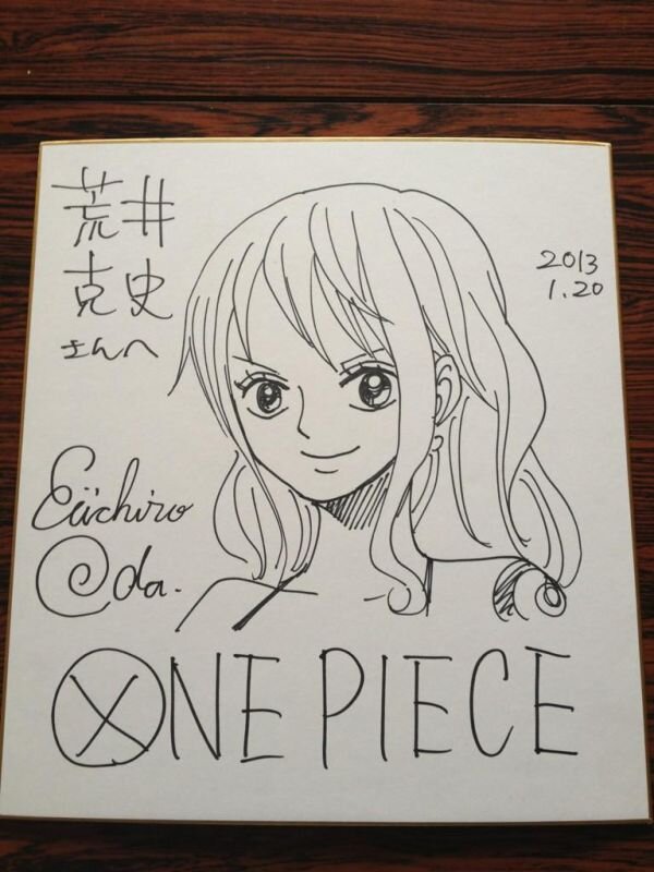Educational authentic reference image (8138ab236762812). — educational authentic (REAL) shikishi reference associated with Eiichiro ODA