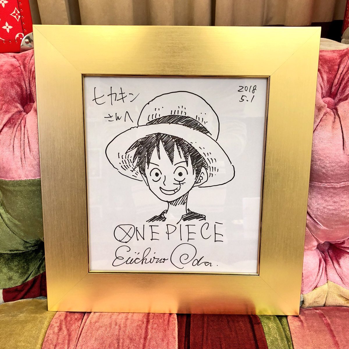 Educational authentic reference image (DcL9hXkVQAA0ioL). — educational authentic (REAL) shikishi reference associated with Eiichiro ODA