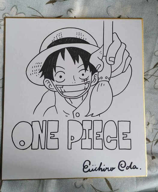 Educational counterfeit reference image (H570b0fd8e2144edabb9bd298928b5572J.jpg_640x640Q90.jpg_). — educational counterfeit (FAKE) shikishi reference associated with Eiichiro ODA