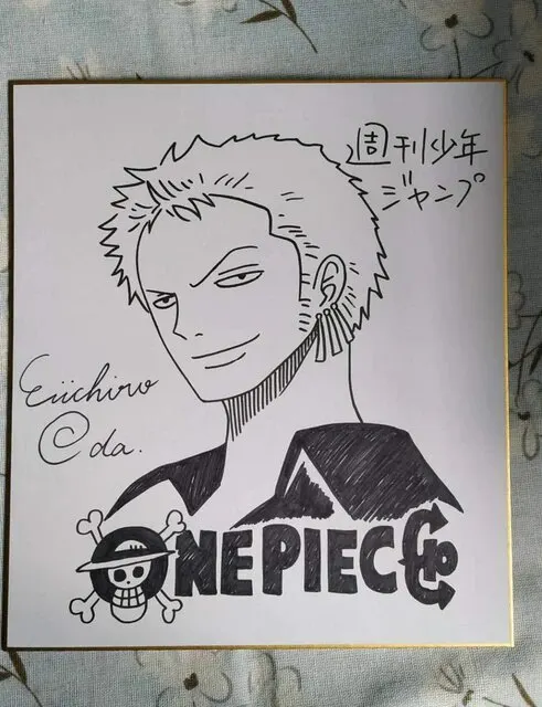 Educational counterfeit reference image (Hb1607a8b527b46b9a4ee7c16c65606bce.jpg_640x640Q90.jpg_). — educational counterfeit (FAKE) shikishi reference associated with Eiichiro ODA