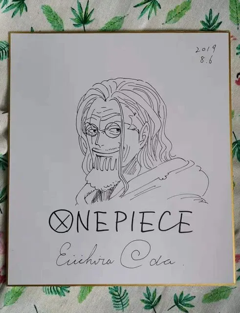 Educational counterfeit reference image (H80fe5c88032349b79a1d627b1fdd7dc4c.jpg_640x640Q90.jpg_). — educational counterfeit (FAKE) shikishi reference associated with Eiichiro ODA