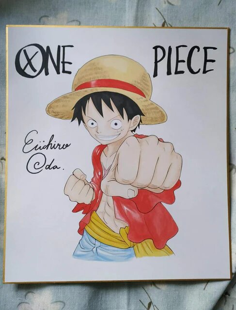 Educational counterfeit reference image (Hdf9157f27cfe47b0be6b87f4c18f587fh.jpg_640x640Q90.jpg_). — educational counterfeit (FAKE) shikishi reference associated with Eiichiro ODA