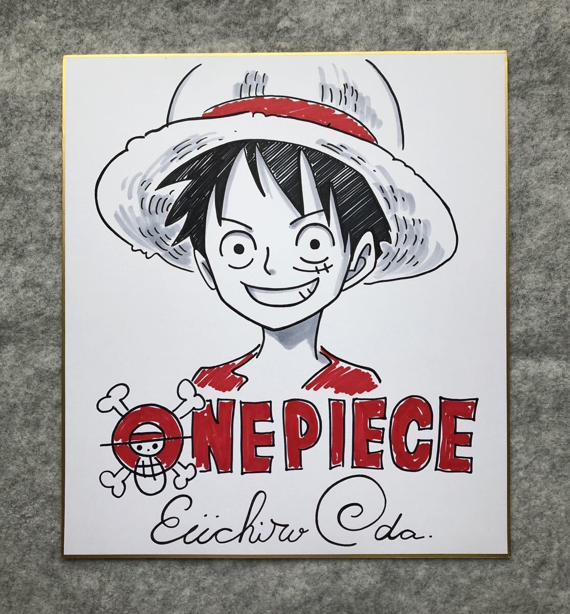 Educational counterfeit reference image (e1066397075.1). — educational counterfeit (FAKE) shikishi reference associated with Eiichiro ODA