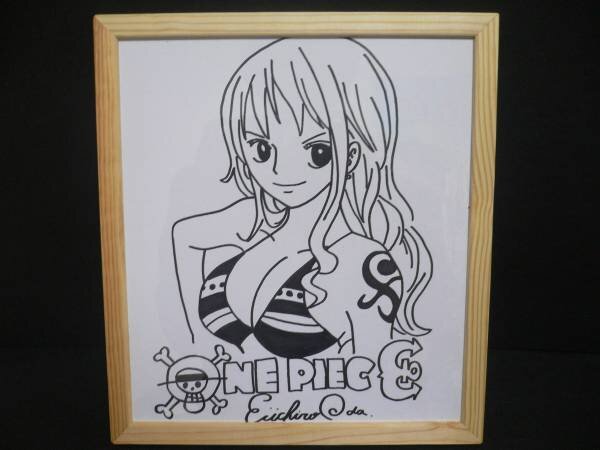 Educational counterfeit reference image (1381344879). — educational counterfeit (FAKE) shikishi reference associated with Eiichiro ODA