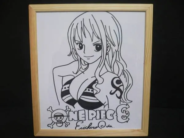 Educational counterfeit reference image (1381344879). — educational counterfeit (FAKE) shikishi reference associated with Eiichiro ODA