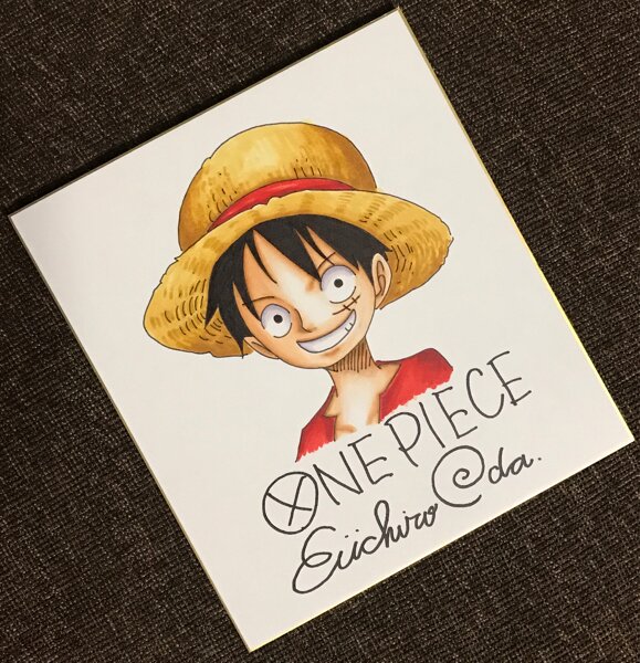 Educational counterfeit reference image (o179493833.1). — educational counterfeit (FAKE) shikishi reference associated with Eiichiro ODA