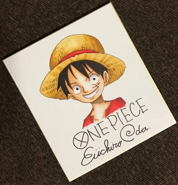 Educational counterfeit reference image (o179493833.1). — educational counterfeit (FAKE) shikishi reference associated with Eiichiro ODA