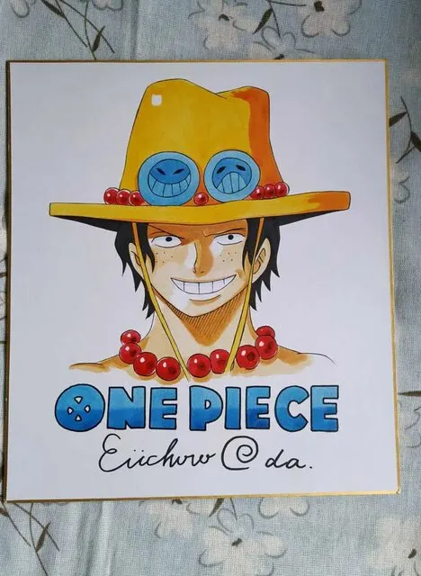 Educational counterfeit reference image (Hb88e6a794a3e4334bc2ad2471a27fca50.jpg_640x640Q90.jpg_). — educational counterfeit (FAKE) shikishi reference associated with Eiichiro ODA