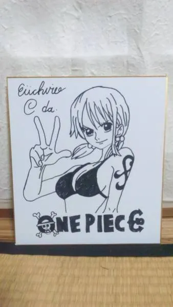 Educational counterfeit reference image (u50062387.1). — educational counterfeit (FAKE) shikishi reference associated with Eiichiro ODA