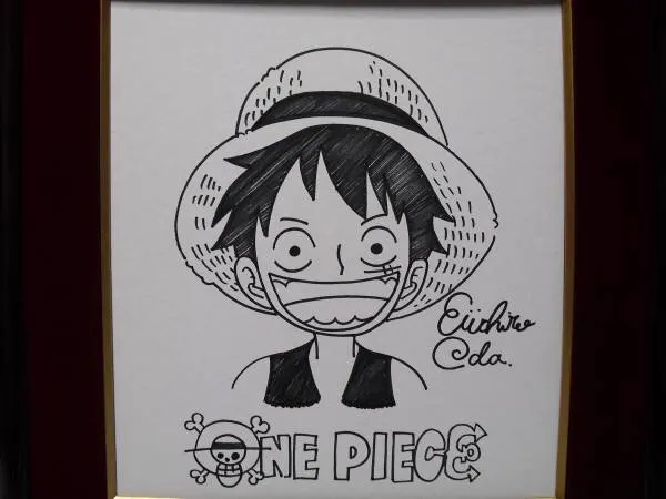 Educational counterfeit reference image (n126634400.1). — educational counterfeit (FAKE) shikishi reference associated with Eiichiro ODA