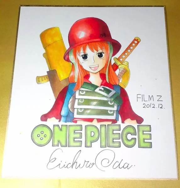 Educational counterfeit reference image (u50260037.1). — educational counterfeit (FAKE) shikishi reference associated with Eiichiro ODA