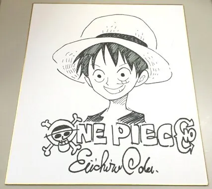 Educational counterfeit reference image (w103596539.1). — educational counterfeit (FAKE) shikishi reference associated with Eiichiro ODA