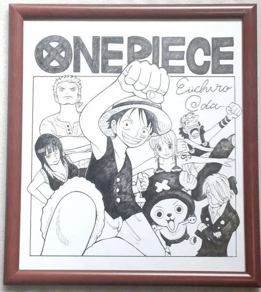 Educational counterfeit reference image (w103118488.1). — educational counterfeit (FAKE) shikishi reference associated with Eiichiro ODA