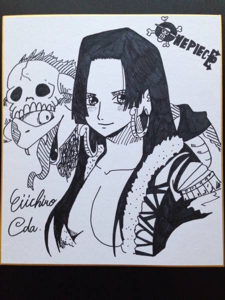 Educational counterfeit reference image (m122974262.1). — educational counterfeit (FAKE) shikishi reference associated with Eiichiro ODA