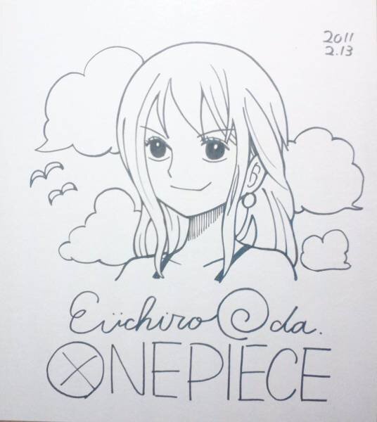 Educational counterfeit reference image (f145406684.1). — educational counterfeit (FAKE) shikishi reference associated with Eiichiro ODA