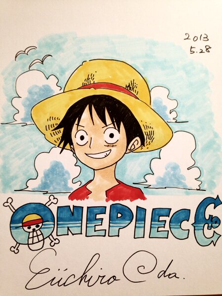 Educational counterfeit reference image (g148125642.1). — educational counterfeit (FAKE) shikishi reference associated with Eiichiro ODA