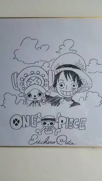 Educational counterfeit reference image (u80122899.1). — educational counterfeit (FAKE) shikishi reference associated with Eiichiro ODA