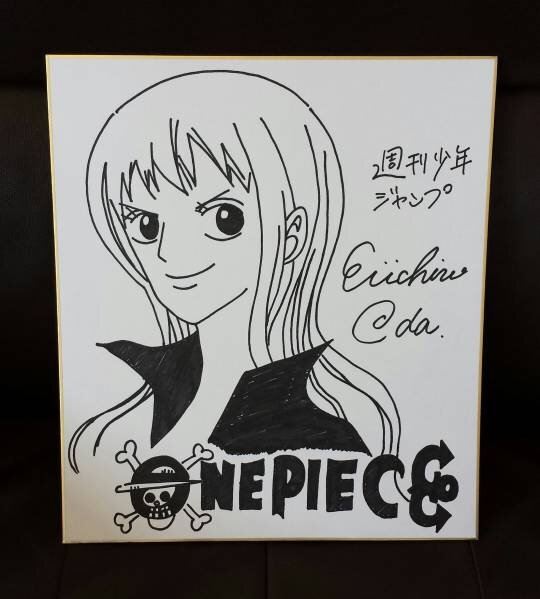 Educational counterfeit reference image (f161896114.1). — educational counterfeit (FAKE) shikishi reference associated with Eiichiro ODA
