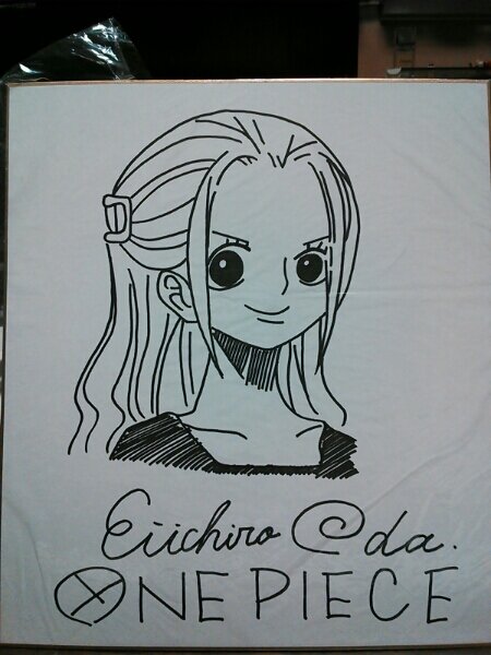 Educational counterfeit reference image (h225072068.1). — educational counterfeit (FAKE) shikishi reference associated with Eiichiro ODA