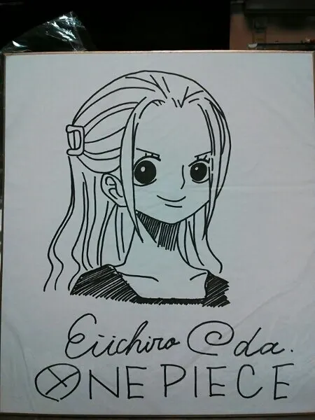 Educational counterfeit reference image (h225072068.1). — educational counterfeit (FAKE) shikishi reference associated with Eiichiro ODA