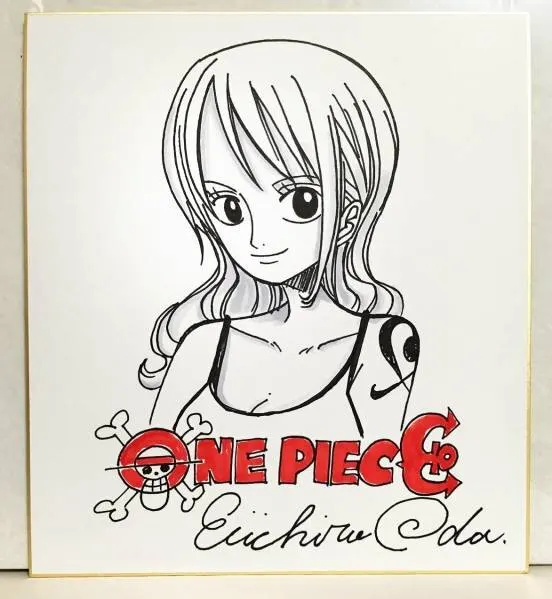 Educational counterfeit reference image (f185546683.1). — educational counterfeit (FAKE) shikishi reference associated with Eiichiro ODA