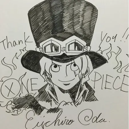 Educational counterfeit reference image (s497835573.1). — educational counterfeit (FAKE) shikishi reference associated with Eiichiro ODA