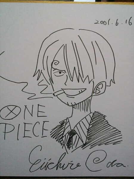 Educational counterfeit reference image (j406915164.3). — educational counterfeit (FAKE) shikishi reference associated with Eiichiro ODA