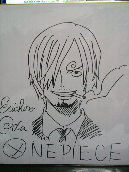Educational counterfeit reference image (j406915164.2). — educational counterfeit (FAKE) shikishi reference associated with Eiichiro ODA