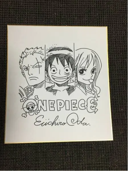 Educational counterfeit reference image (t485813012.1). — educational counterfeit (FAKE) shikishi reference associated with Eiichiro ODA