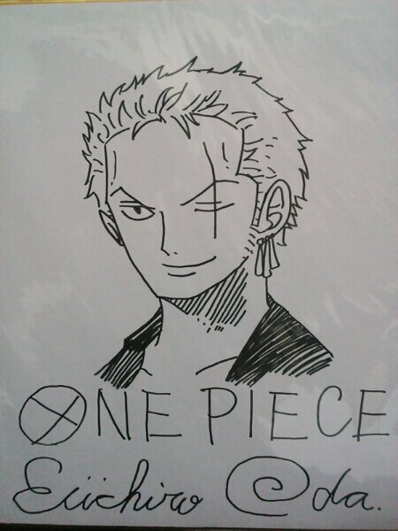 Educational counterfeit reference image (b226676036.1). — educational counterfeit (FAKE) shikishi reference associated with Eiichiro ODA
