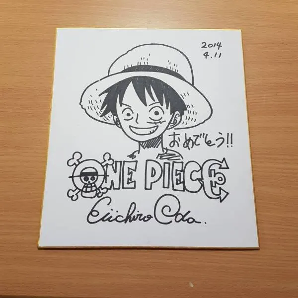 Educational counterfeit reference image (u121678960.1). — educational counterfeit (FAKE) shikishi reference associated with Eiichiro ODA