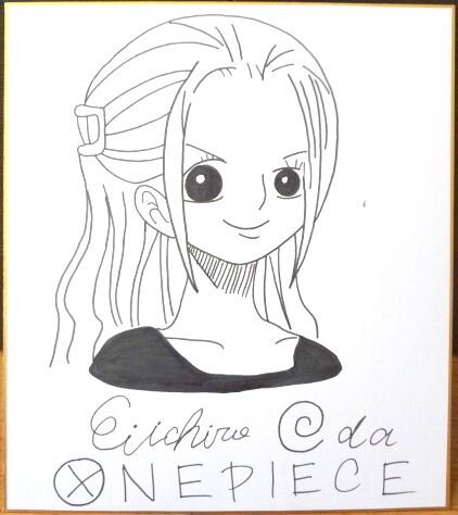 Educational counterfeit reference image (x469930183.1). — educational counterfeit (FAKE) shikishi reference associated with Eiichiro ODA