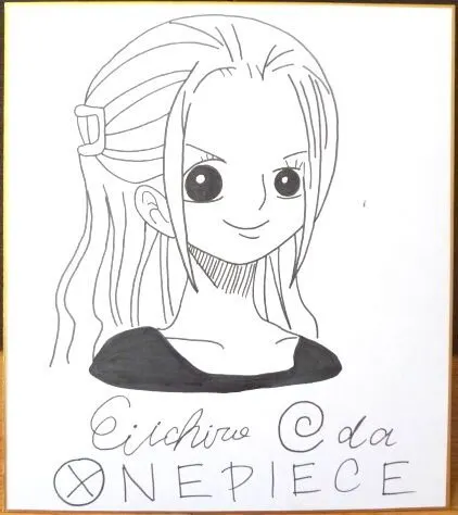Educational counterfeit reference image (x469930183.1). — educational counterfeit (FAKE) shikishi reference associated with Eiichiro ODA
