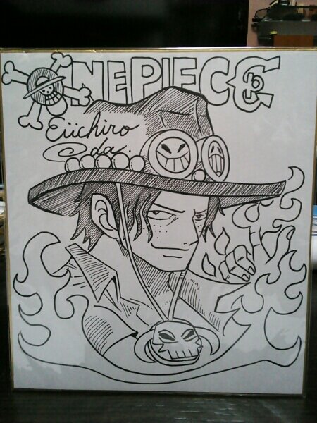 Educational counterfeit reference image (b238415088.1). — educational counterfeit (FAKE) shikishi reference associated with Eiichiro ODA