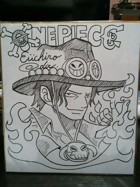 Educational counterfeit reference image (b238415088.1). — educational counterfeit (FAKE) shikishi reference associated with Eiichiro ODA
