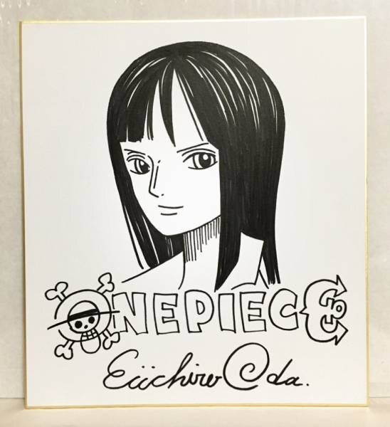 Educational counterfeit reference image (c591663176.1). — educational counterfeit (FAKE) shikishi reference associated with Eiichiro ODA