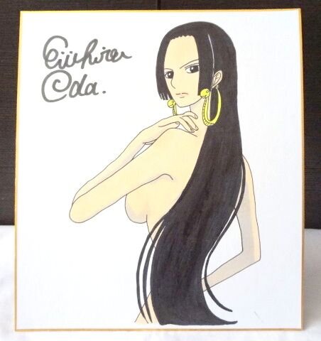 Educational counterfeit reference image (f208580981.1). — educational counterfeit (FAKE) shikishi reference associated with Eiichiro ODA