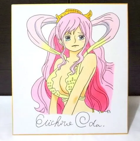 Educational counterfeit reference image (o182045785.1). — educational counterfeit (FAKE) shikishi reference associated with Eiichiro ODA
