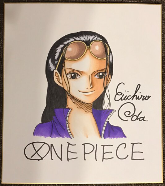 Educational counterfeit reference image (s523916584.1). — educational counterfeit (FAKE) shikishi reference associated with Eiichiro ODA