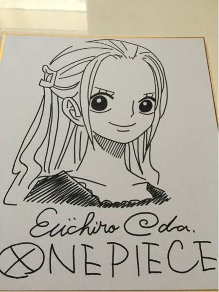 Educational counterfeit reference image (w174201189.1). — educational counterfeit (FAKE) shikishi reference associated with Eiichiro ODA