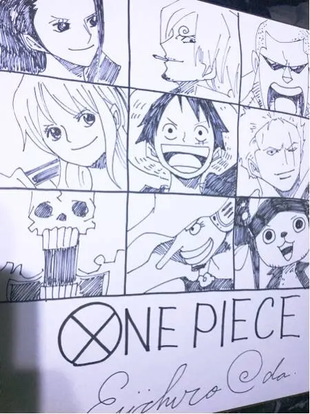 Educational counterfeit reference image (o181520424.1). — educational counterfeit (FAKE) shikishi reference associated with Eiichiro ODA